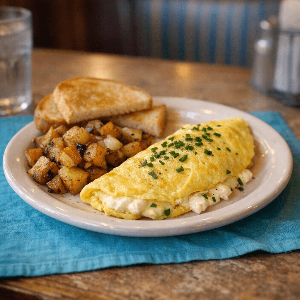 Cream Cheese & Chive Omelet
