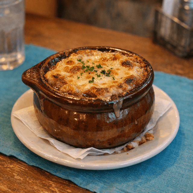 Crock Of French Onion Soup