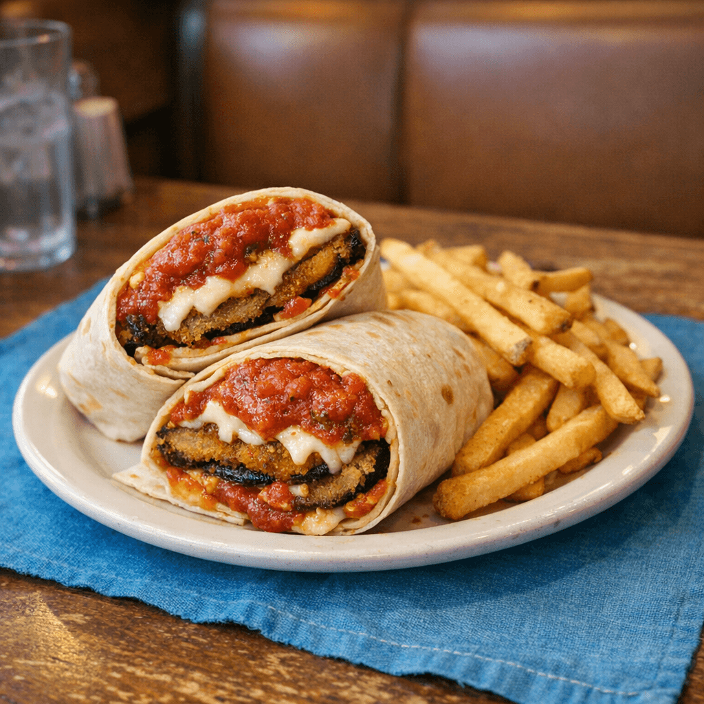Eggplant Parmesan Wrap