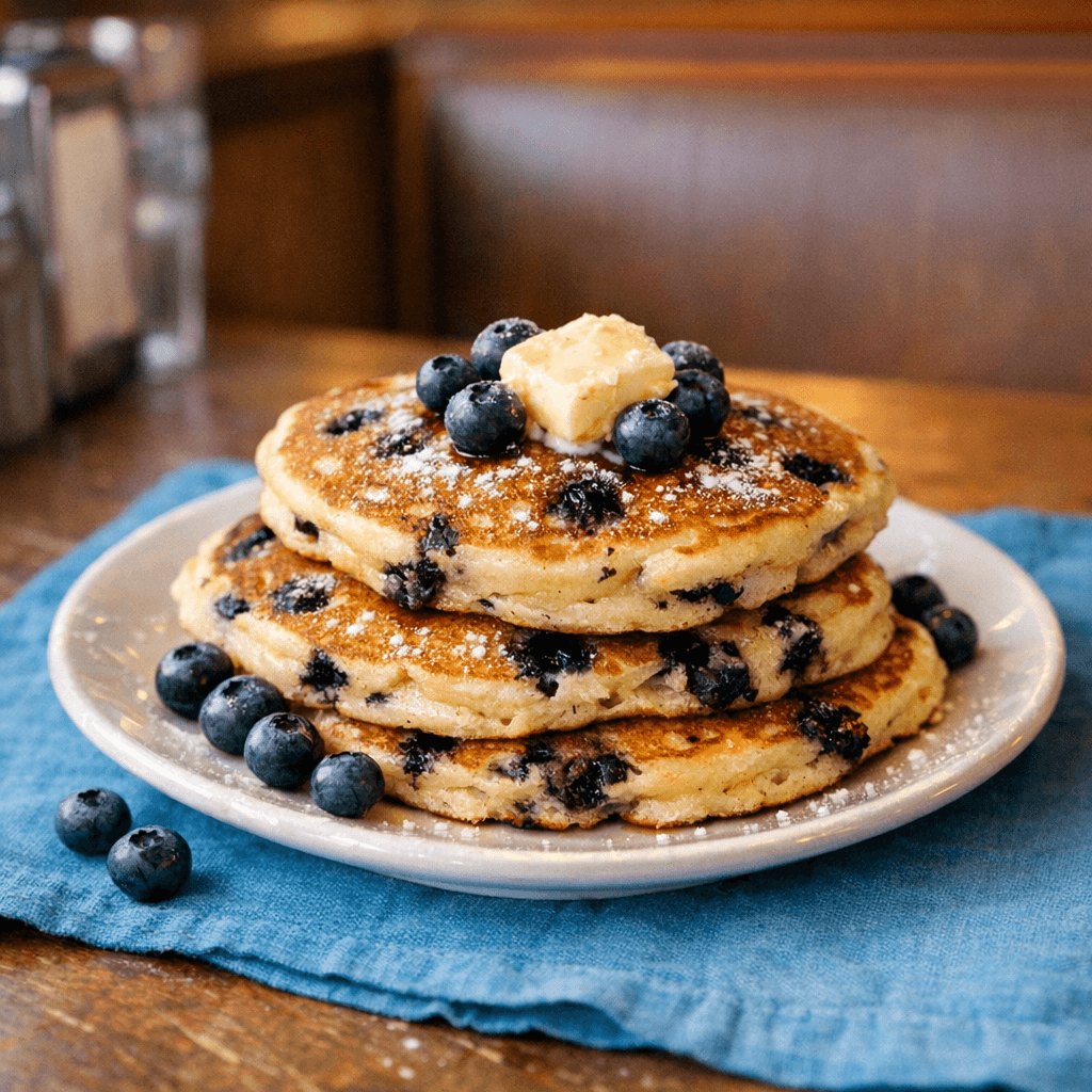 Fresh Blueberry Pancakes