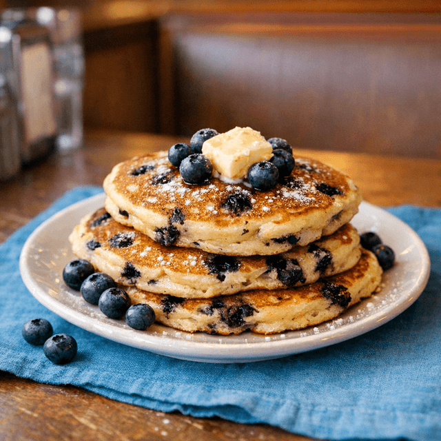 Fresh Blueberry Pancakes