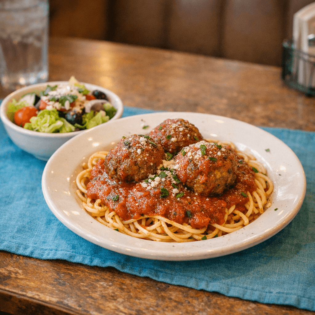 Spaghetti With Homemade Meatballs
